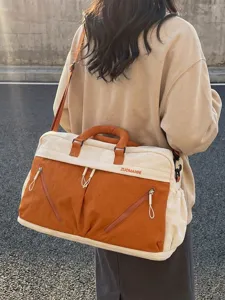Large Capacity Travel Bag For Women Expandable Duffel Bag Wear Resistant Nylon Gym Bag With Dry Wet Separation Suitcase Bag