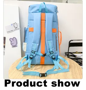 Sac à dos de voyage outdoor grand format color-block multifonction pour le sport et l'école.