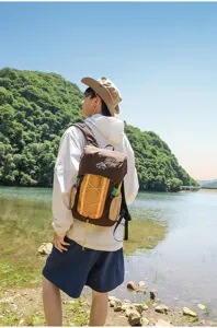 Πρακτικό ορειβατικό σακίδιο πλάτης outdoor για ταξίδια και πεζοπορία λεπτομέρεια.