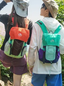 Casual Colorblocking Nylon Backpack Για Άνδρες Και Γυναίκες Υπαίθρια Αθλήματα Πεζοπορία Ταξίδι Daypack Στυλ Εργασίας