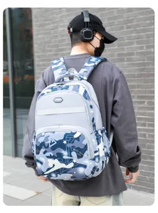 Herren Reise Rucksack Schulranzen leicht grosse Kapazitaet Outdoor Freizeit Rucksack Detailansicht