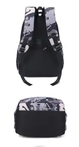 Grau Tarnung Rucksack für Herren und Schüler, leichten Reise Schulrucksack gross.