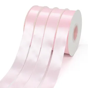 Cinta de Satén de Poliéster Cinta de Tela de Color Sólido Para Envoltura de Regalos de Boda Empaquetado de Pasteles Ramos Florales