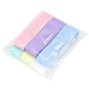 Wholesale 3cm organza ribbon rolls in transparent package, colorful gift wrapping craft supply.