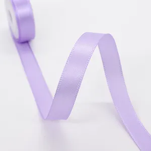 Nastro di raso viola da 1 cm per confezioni regalo, imballaggi da forno e decorazioni.