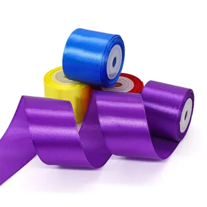 4cm Breit Satinband 10 Yards Polyester Seidenband Für Geschenkverpackung Backen Kuchenbox Hochzeit Dekoration DIY Handwerk Band