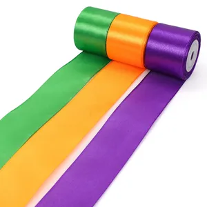 Bunte Satinband Rollen Set für Geschenkverpackung, Backen Dekoration und Hochzeitsbasteln.