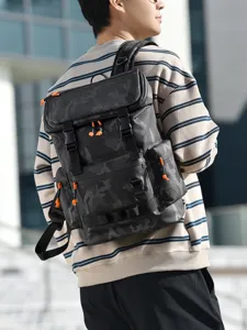 Men's Large Capacity Camouflage Backpack Outdoor Travel Business Casual Laptop School Bag