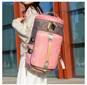 Großer Reise-Rucksack mit Schuhfach, wasserdichte Sporttasche und Fitness-Rucksack für Damen.