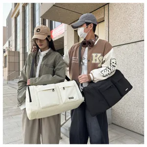 Grosse Reise Sporttasche mit mehreren Faechern fuer Damen Herren, tragbare Fitness Reisetasche.