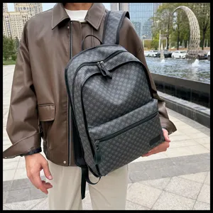 Mochila con monograma para hombres y mujeres, bolso de negocios viaje portátil gran capacidad.