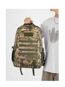 Duurzame tactische camouflage rugzak met grote capaciteit voor wandelen en kamperen