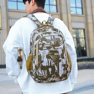 Men's large capacity outdoor travel casual tactical camouflage backpack for daily use.