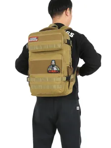 Tactical backpack for outdoor sports, large capacity military rucksack, camping hiking travel bag.
