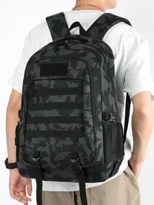 Grote camouflage tactische rugzak voor wandelen, kamperen en dagelijks gebruik met MOLLE.