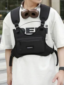 Taktische Weste Brusttasche Utility Funktion Rig Matte Oxford Gurtband Streetwear Umhängetasche Hip Hop Taktische Rig Verstellbare Packung