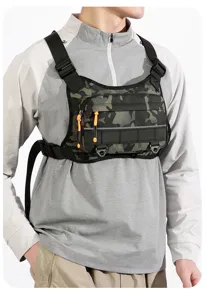 Tactical chest bag for men outdoor sports running fitness functional camouflage vest rig