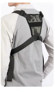 Tactical vest back harness bag functional outdoor sports running training men chest rig bag.