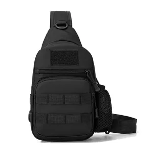 Andrikí Taktikí Tsánta Stíthous Camouflage Nylon Umhängetasche Outdoor Radfahren Casual Sling Tsánta Pollaplón Tsepon Taksidioú