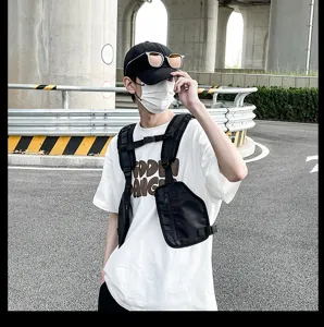 Tactical chest bag utility vest outdoor multi-functional streetwear sportswear accessory gear