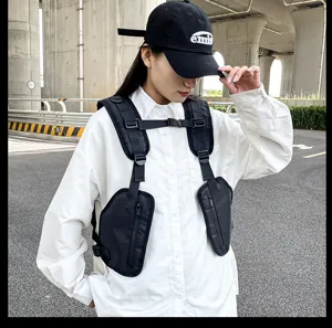 Multifunctional outdoor tactical chest bag breathable sports vest for training gear.