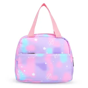 Sac à lunch dégradé rose bleu motif étoile cœur mignon léger portable sac à main quotidien