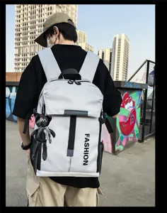 Stylischer Freizeit Rucksack fuer Damen und Herren, grosser Kapazitaet Reiserucksack Alltag.
