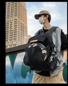 Großer Kapazität Sport Rucksack für Damen und Herren, Outdoor Basketball Aufbewahrung Laptop Tasche.