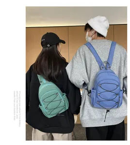 Nylon Freizeit Rucksack und Umhängetasche Set für tägliche Reisen, vielseitig outdoor