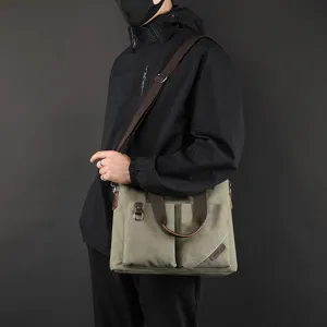 Neue lässige Canvas Umhängetasche für Damen und Herren, große Kapazität Pendeln Tasche.