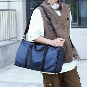 Sac de Voyage Grande Capacité en Tissu Oxford Unisexe Imperméable Sac de Sport Fitness Gym Bandoulière Multifonctionnel