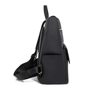 Vintage PU Leder Diebstahlsicher Rucksack Für Damen Urban Minimalistisch Große Kapazität Wasserdicht Geprägt Reise Rucksack Schulranzen Tagesrucksack