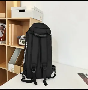 Sac à dos de voyage noir grande capacité multifonctionnel étudiant sac d'école extérieur