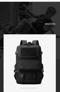 Taktischer Rucksack große Kapazität Mehrschicht Outdoor Reise Bergsteigen schwarz
