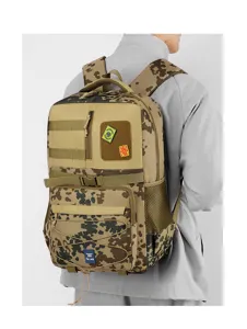 Buitenshuis tactische camouflage rugzak, grote capaciteit reizen hiking dagrugzak met molle.