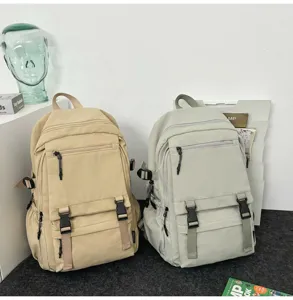 Detailansicht des multifunktionalen Utility-Rucksacks, großes Studenten-Schulranzen.