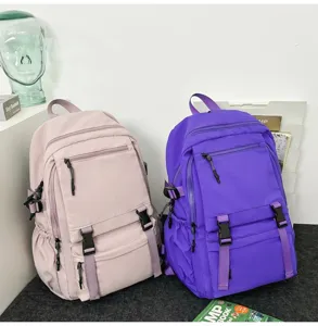 Lässiger Utility-Stil großer Kapazität Rucksack Mehrfächer Reise Studenten Schulranzen