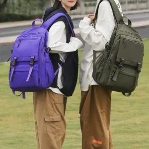 Lässiger Mode Multi-Fächer Studenten Reise Rucksack Große Kapazität Daypack