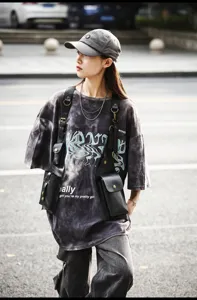 Stylish black PU leather tactical chest bag for trendy commuting, cool streetwear style.