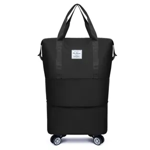 Opvouwbare reistas met universele wielen, grote capaciteit uitbreidbare bagage opbergtas.