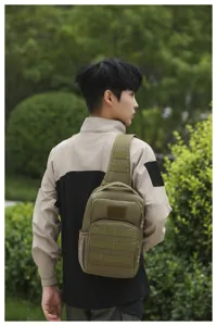 Taktische Umhängetasche Herren Outdoor Crossbody Brusttasche multifunktionaler Rucksack