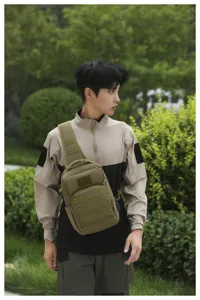 Taktische Brusttasche für Herren Umhängetasche Outdoor Militär Rucksack langlebig