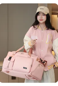 Rosa Reisetasche wasserdichte Sporttasche fur Damen und Herren Kurztrip Wochenendtasche.