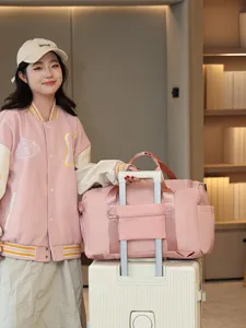 Wasserdichte Reise-Sporttasche mit Trolley-Schlaufe, große Fitness-Tasche für Damen und Herren.