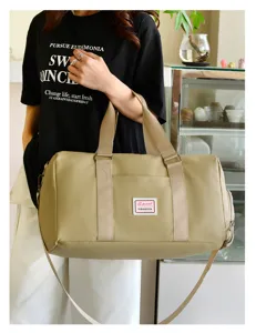 Große Kapazität Sporttasche Reisegepäck nass trocken Trennung Fitness Bag für Damen