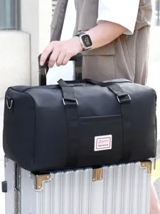 Große schwarze Reisetasche mit Schuhfach für Fitness, Sport und Geschäftsreisen wasserdicht