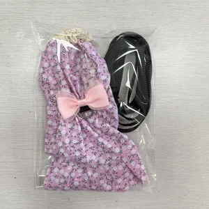 Pet ferret harness and leash set, cute pink floral vest with bow for small animals outdoor walking.