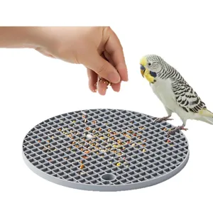 Tappetino interattivo in silicone per ricerca cibo uccelli pappagalli giocattolo