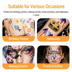 Körperfarben Stift Tattoo Marker Set für Festival Party Gesichts Malerei und DIY Kunst.