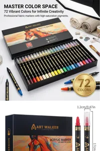 72 colores rotuladores acrílicos set doble punta marcadores artísticos para piedra cerámica